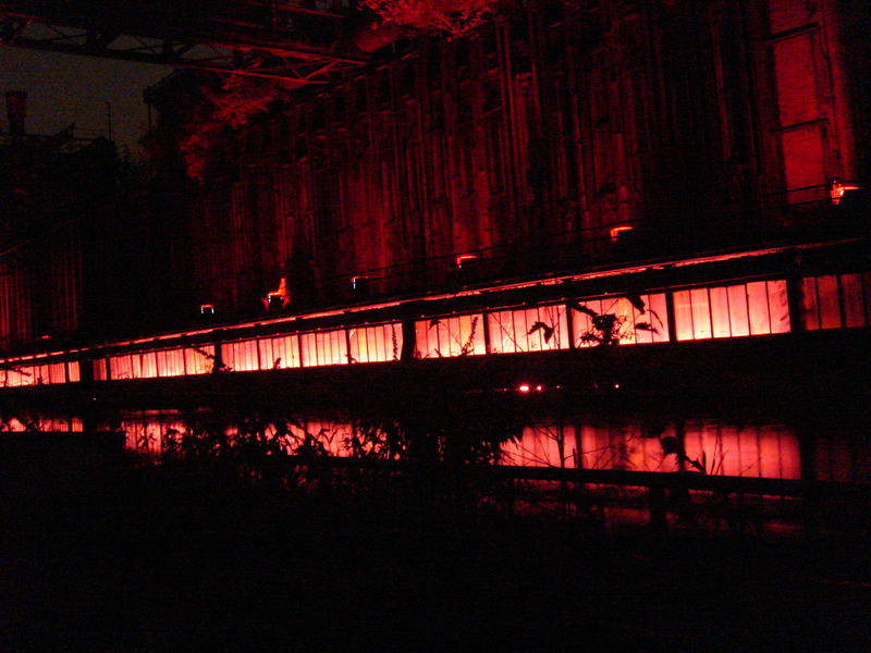 Zeche Zollverein bei Nacht