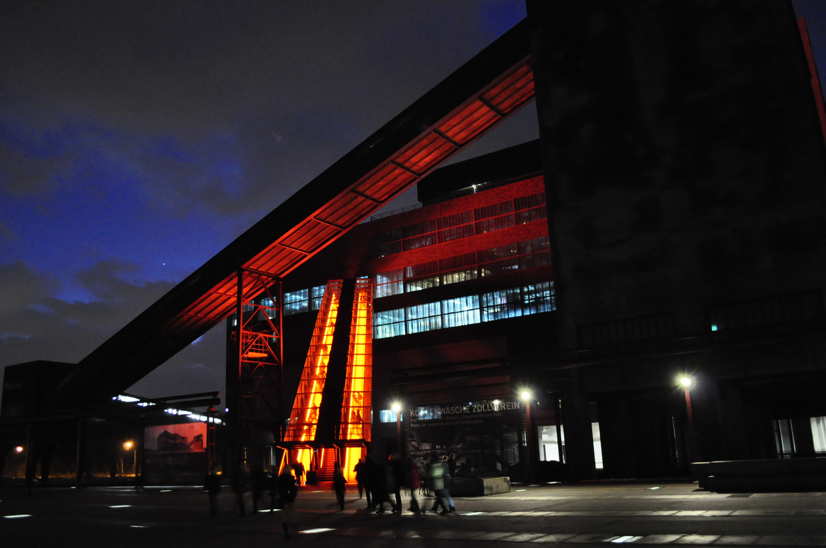 Zeche Zollverein bei Nacht