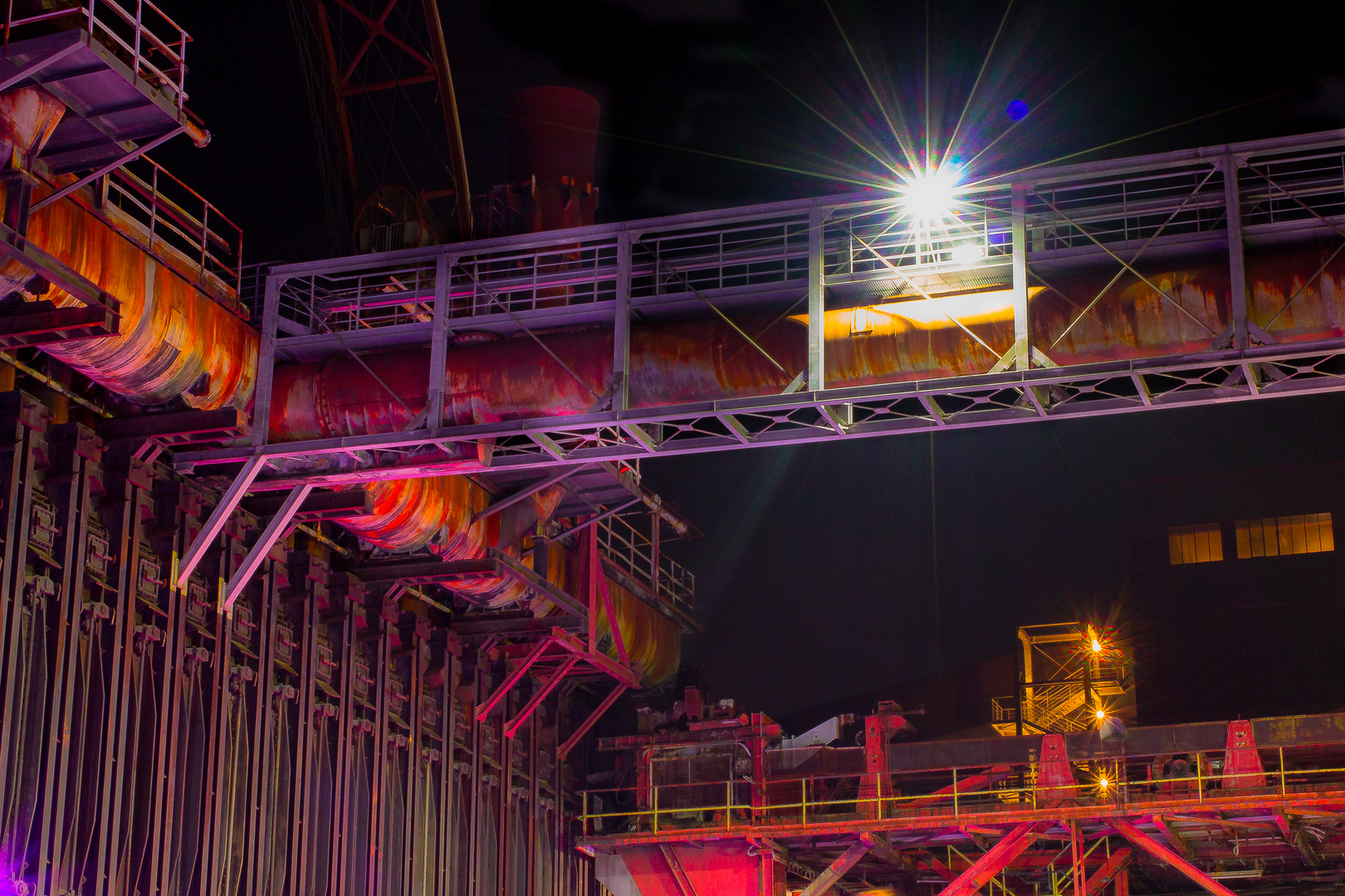 Zeche Zollverein bei Nacht