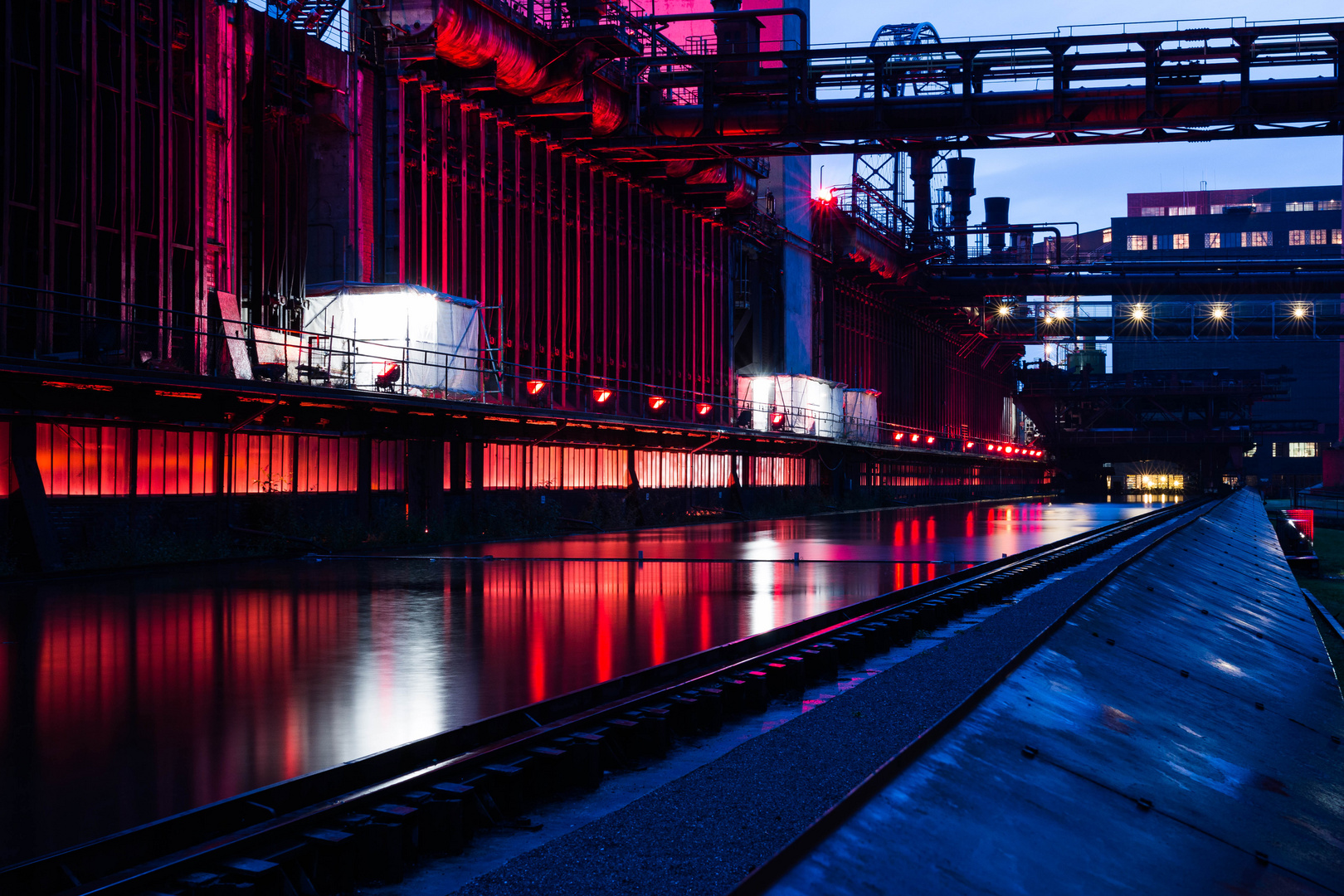 Zeche Zollverein bei Regen