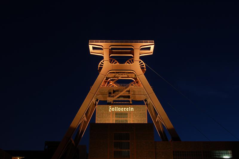 Zeche Zollverein bie Nacht