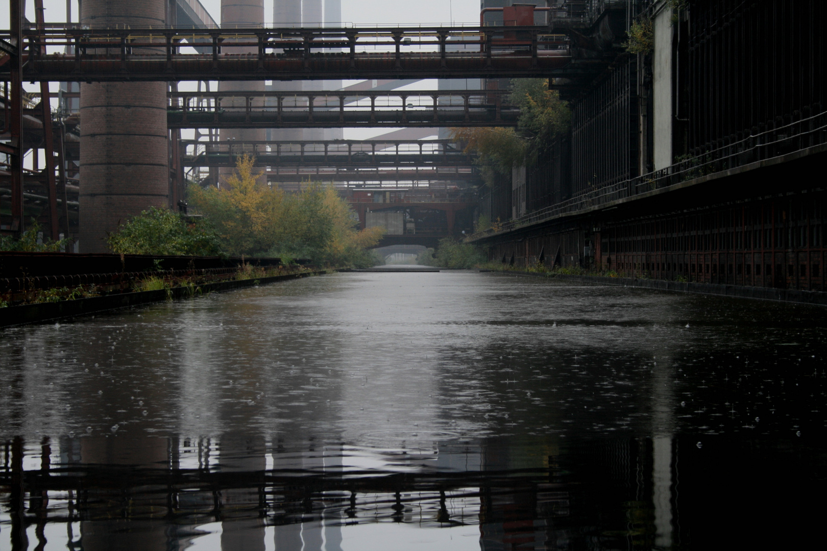 Zeche Zollverein im Regen