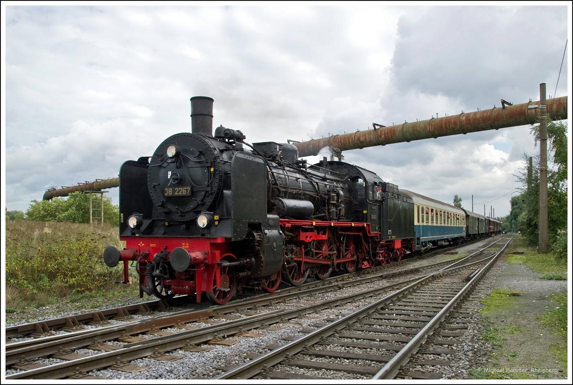 Zechenbahnfahrt mit der 38 2267