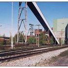 Zechenbahnhof Bergwerk Ewald im April 2000