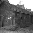 Zechenhaus mit Schuppen, Dinslaken 1986