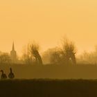 Zeeland in der Abendsonne im Winter