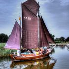 Zeesboot im Hafen von Wieck