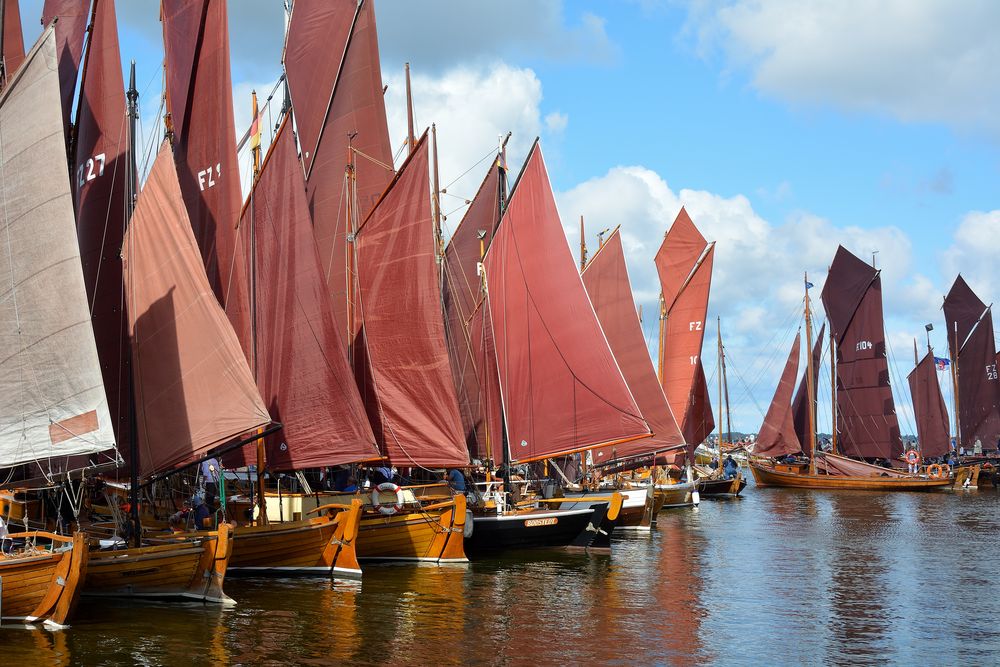 Zeesboote 12 - klar zum Auslaufen