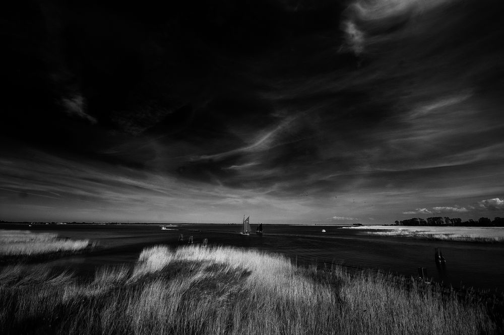 Zeesboote auf dem Bodden