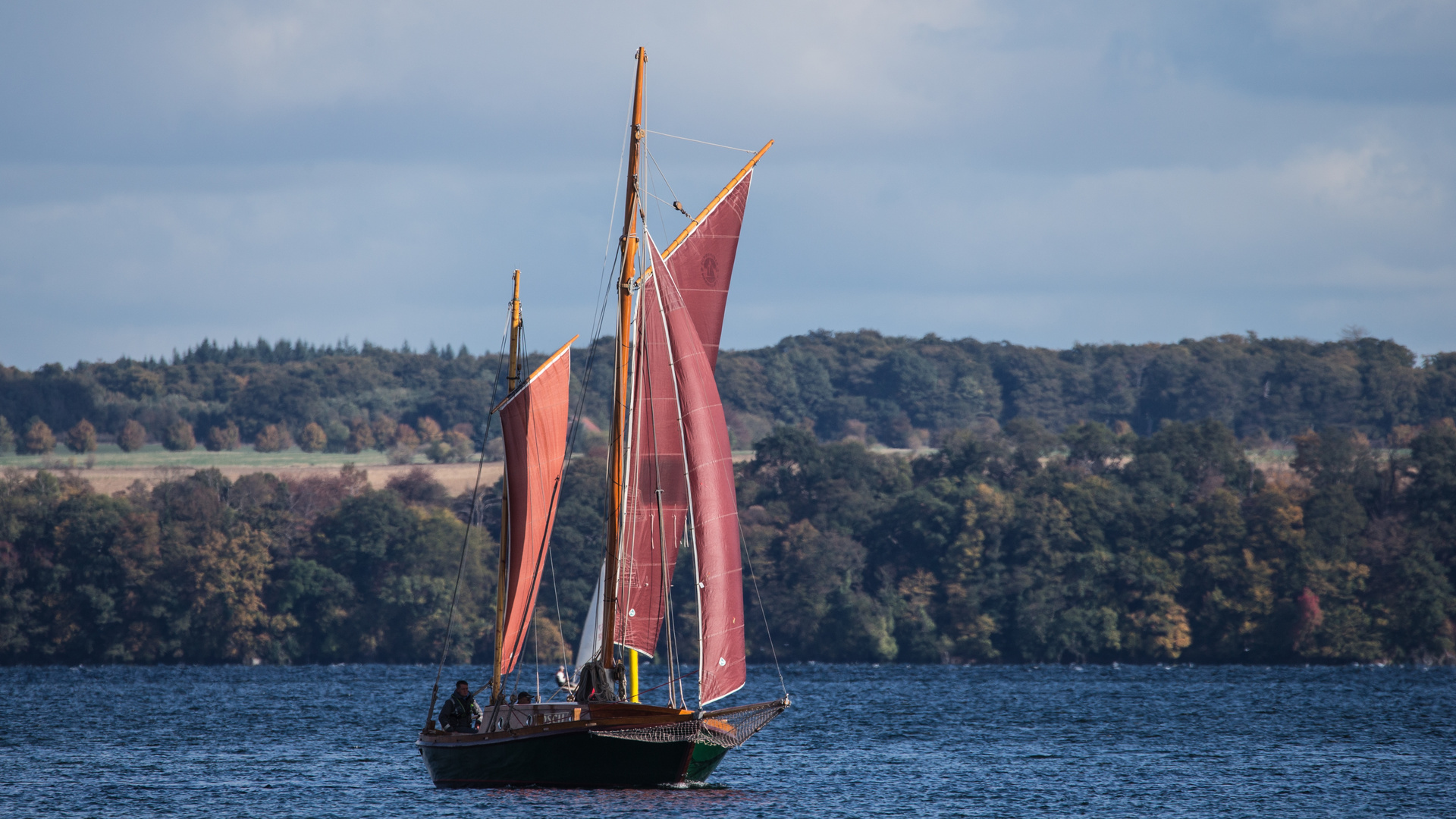 Zeesenboot auf dem Schweriner See.