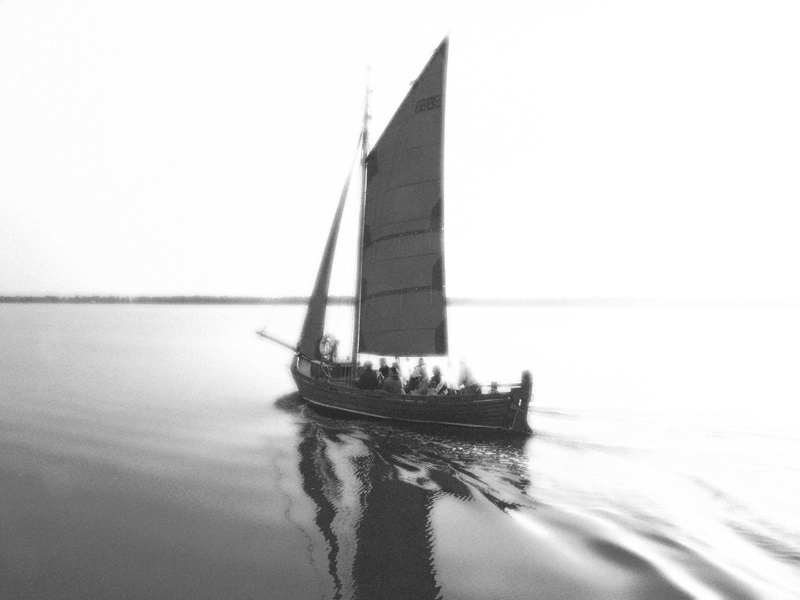 Zeesenboot vor Wiek/Darß