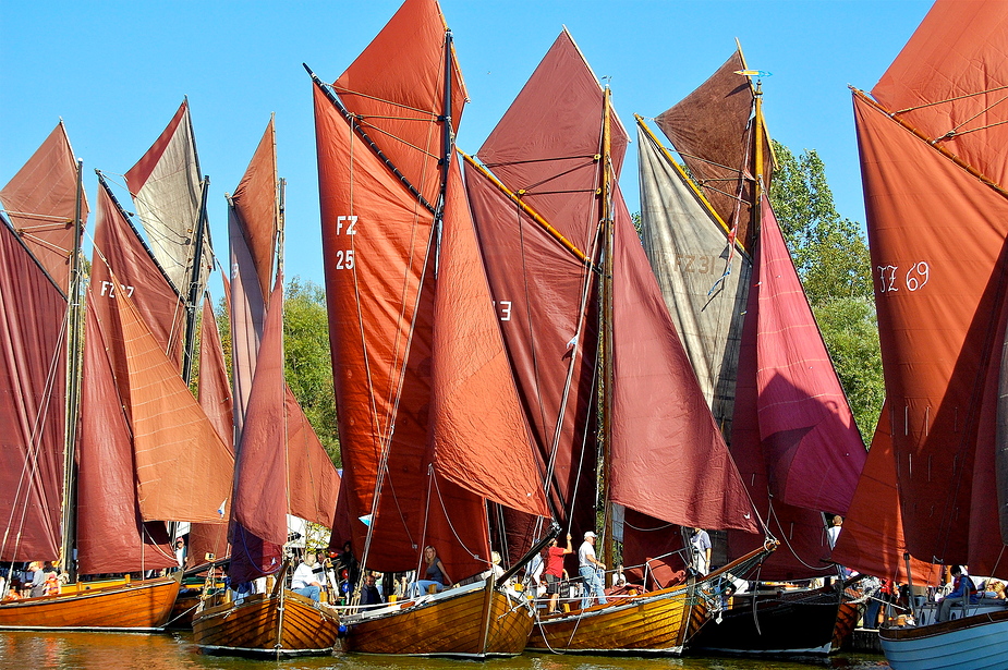 Zeesenboote in Ahrenshoop-Althagen