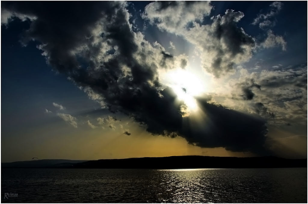 Zeichen am See Genezareth (Israel)