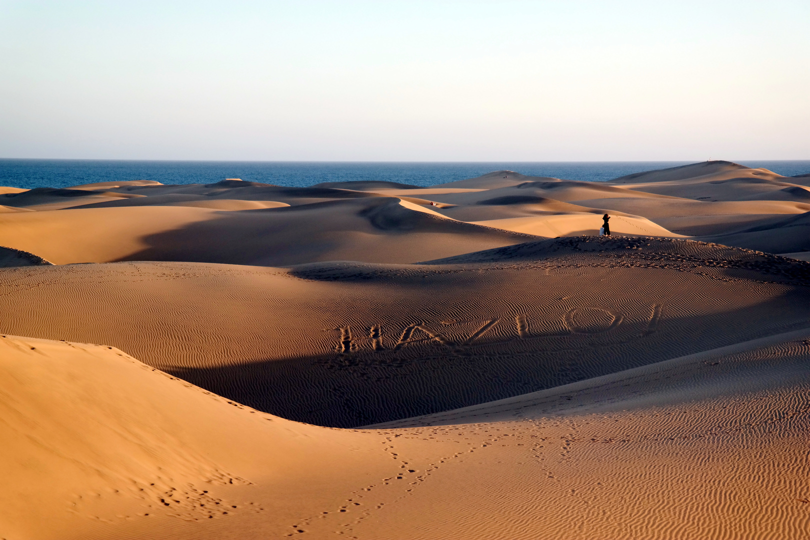 Zeichen im Sand