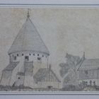 Zeichnung der Olskirke auf Bornholm