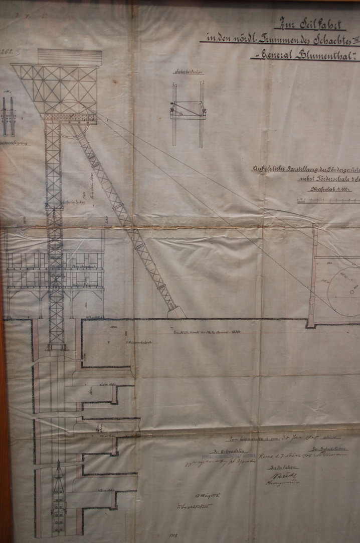 Zeichnung General Blumentahl Schacht 3