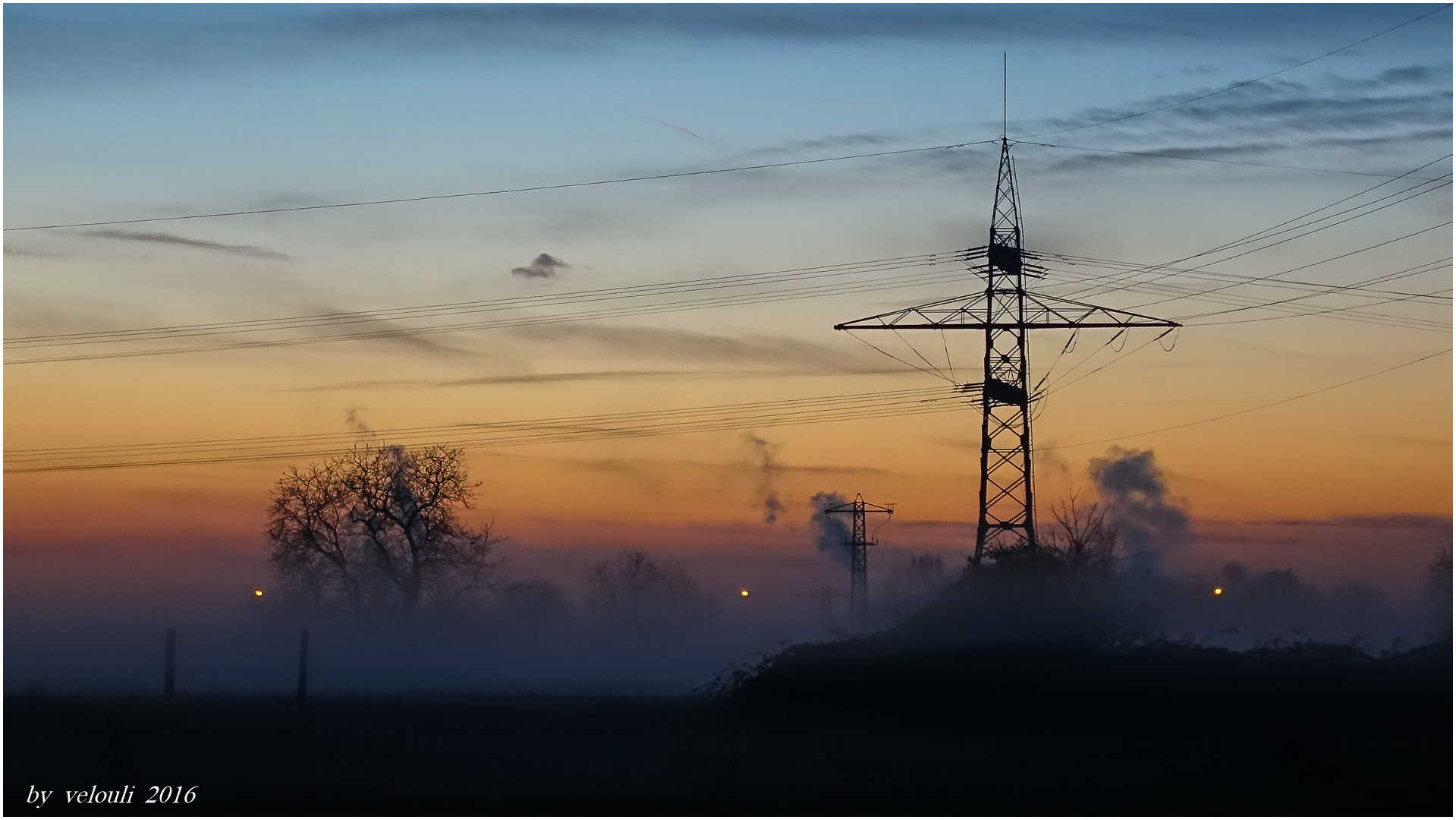 Zeichnungen am Abendhimmel 2