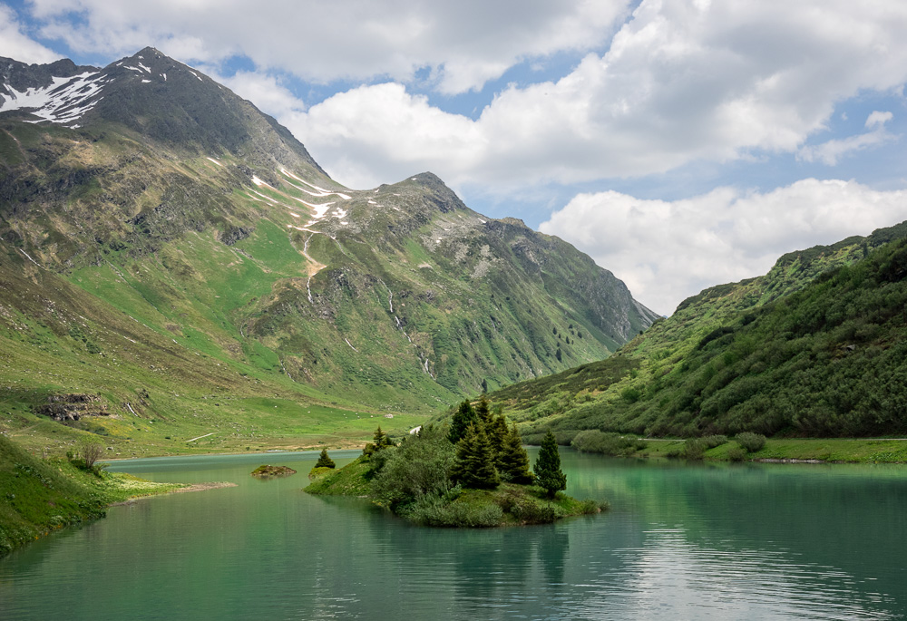 Zeinisbachsee an der Silvretta-Hochalpenstraße