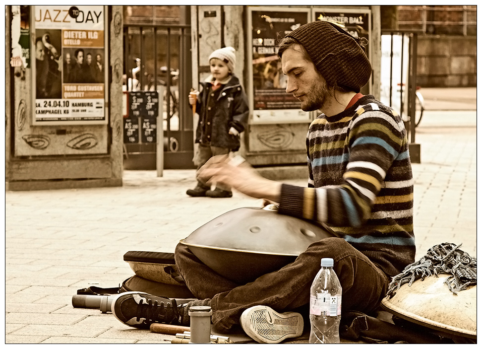 Zeit der Straßenmusiker....