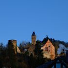 Zeit des Sonnenaufgangs in Hirschhorn am Neckar