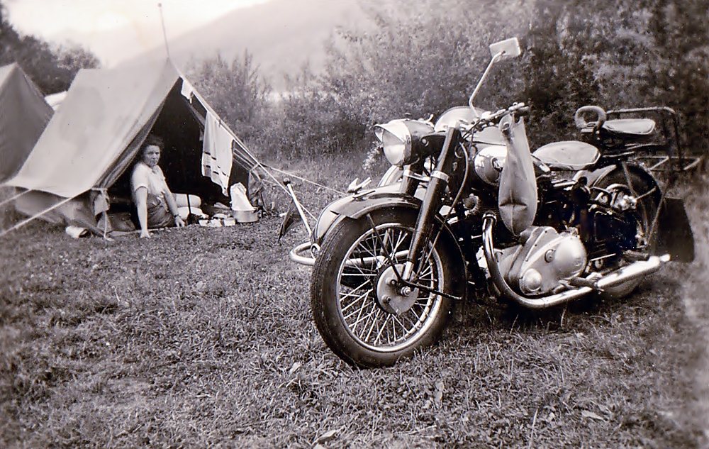 Zeit - Doku 1955: Campingurlaub mit NSU 500-Gespann