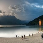 Zeitrafferkompositioin Reschensee, Italien, Juni 2021