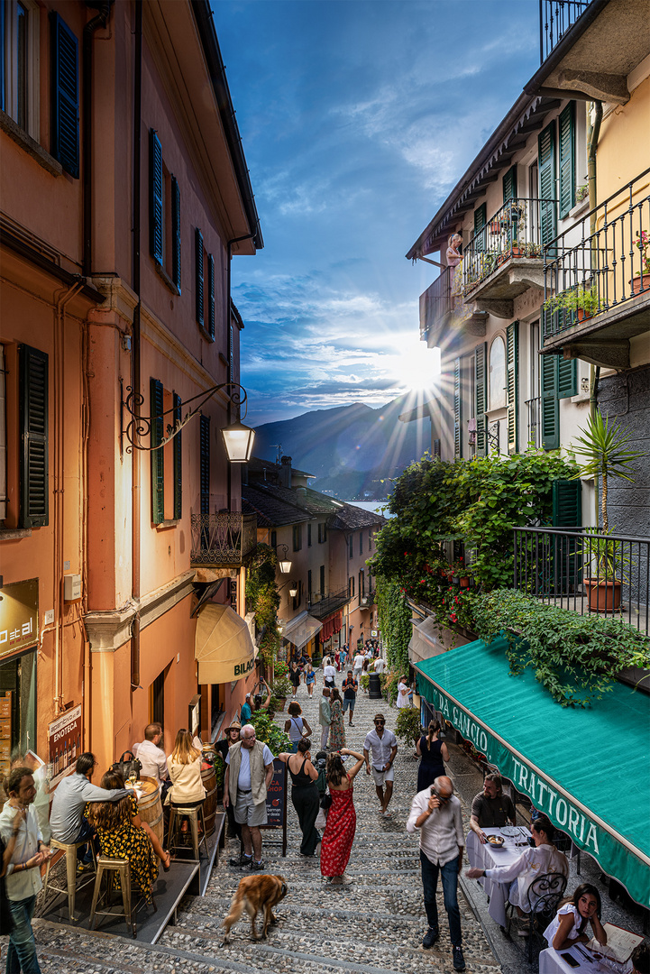 Zeitrafferkomposition Bellagio, Lago di Como, Italien, August 2022