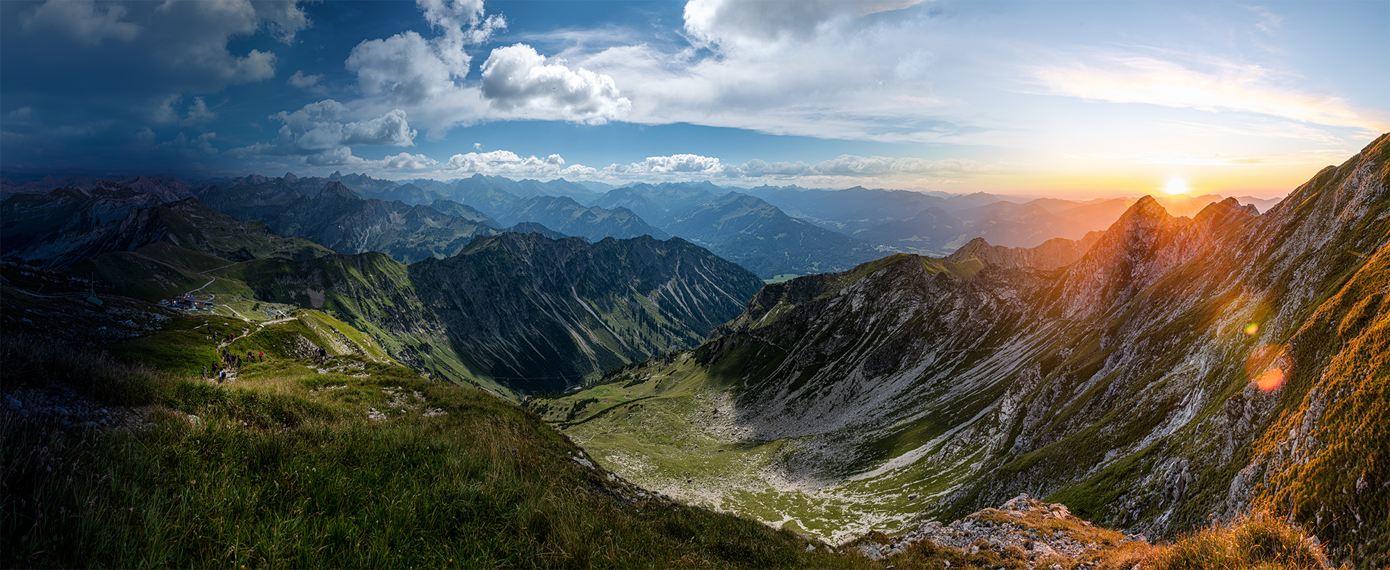 Zeitrafferkomposition Nebelhorn, Allgäu, August 2022