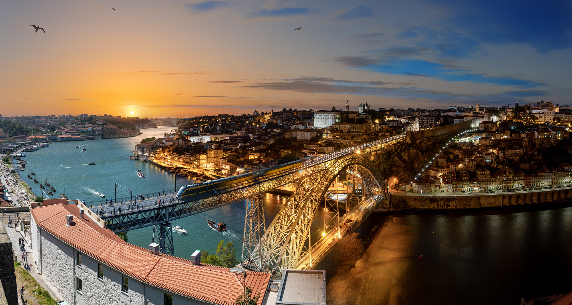 Zeitrafferkomposition Porto, Portugal, April 2022