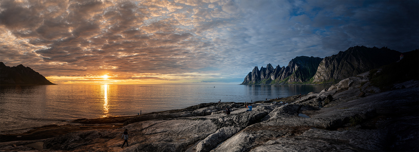 Zeitrafferkomposition Tungeneset, Norwegen, August 2023