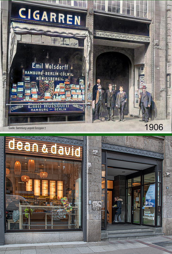 Zeitreise : Einzelhandel 1906 und heute