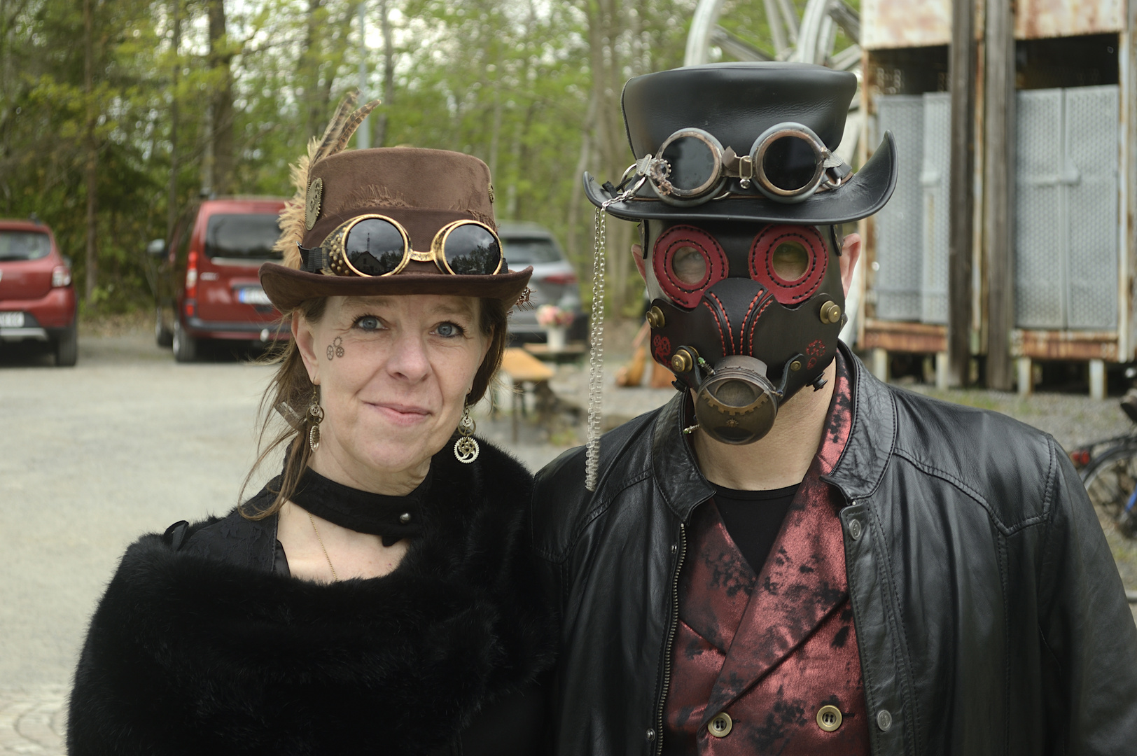 Zeitreisende Foto & Bild szene, steampunk retrofuturismus