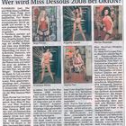 Zeitungsartikel Miss Dessous 2008