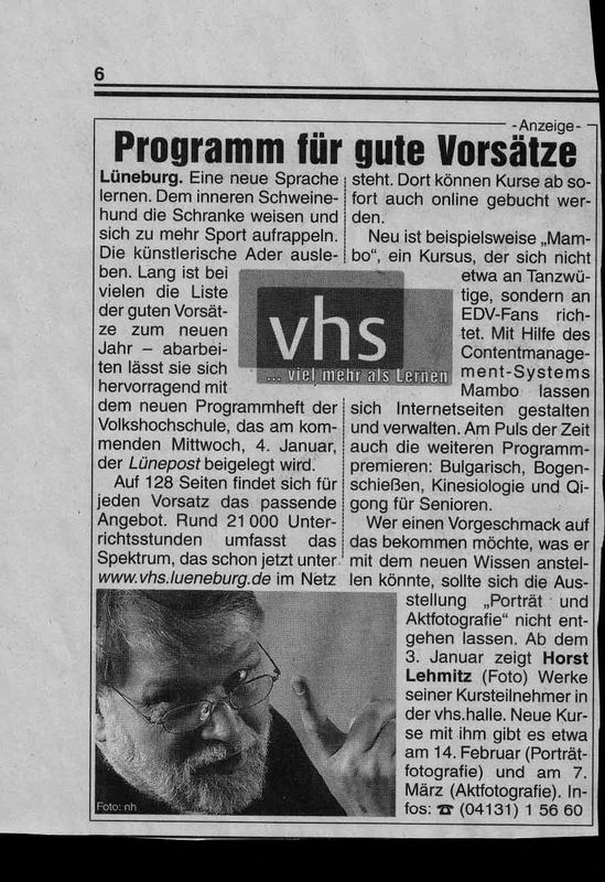 Zeitungsartikel vom 30.12.05