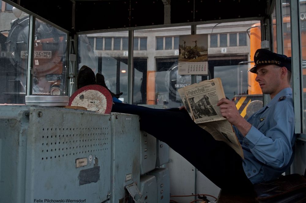 Zeitungsschau im Drehscheibenhäusle