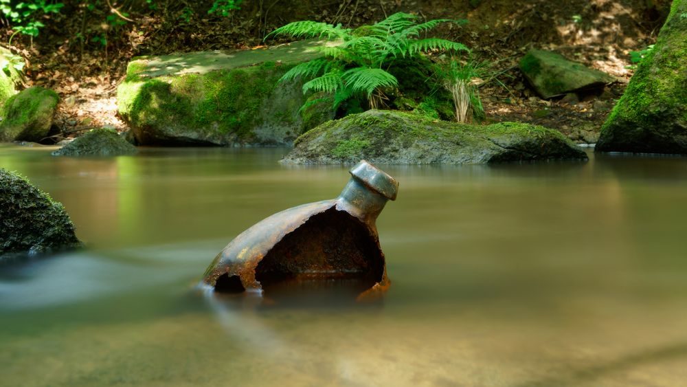 Zeitzeuge... alte Trinkflasche