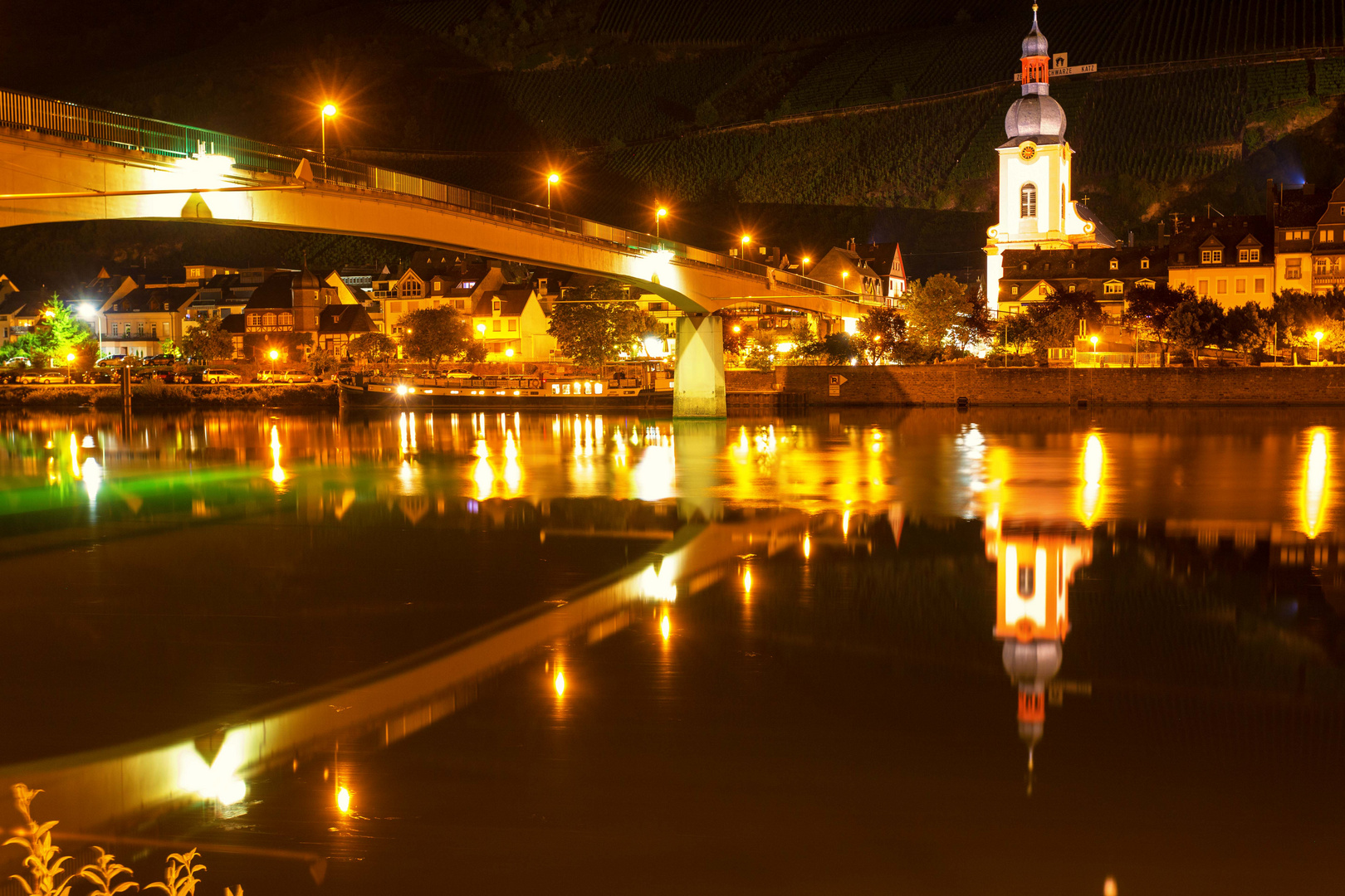 Zell/Mosel bei Nacht-5267