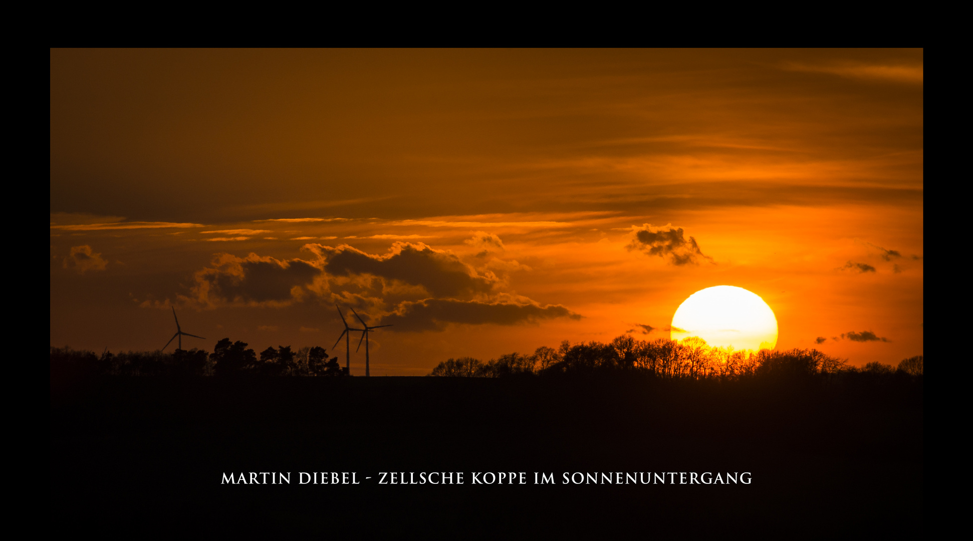 Zellsche Koppe im Sonnenuntergang