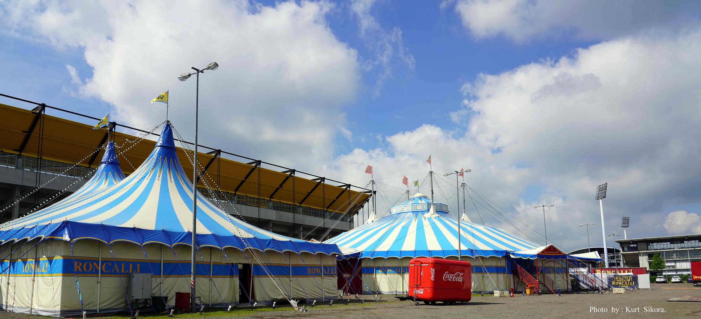 Zeltanlage am Reitstadion/Tivoli in Aachen NRW