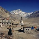 Zelten am Everest , Rongbuk-Gompa Tibet