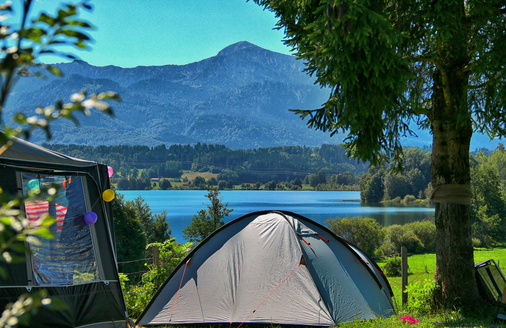 zelten am Riegsee