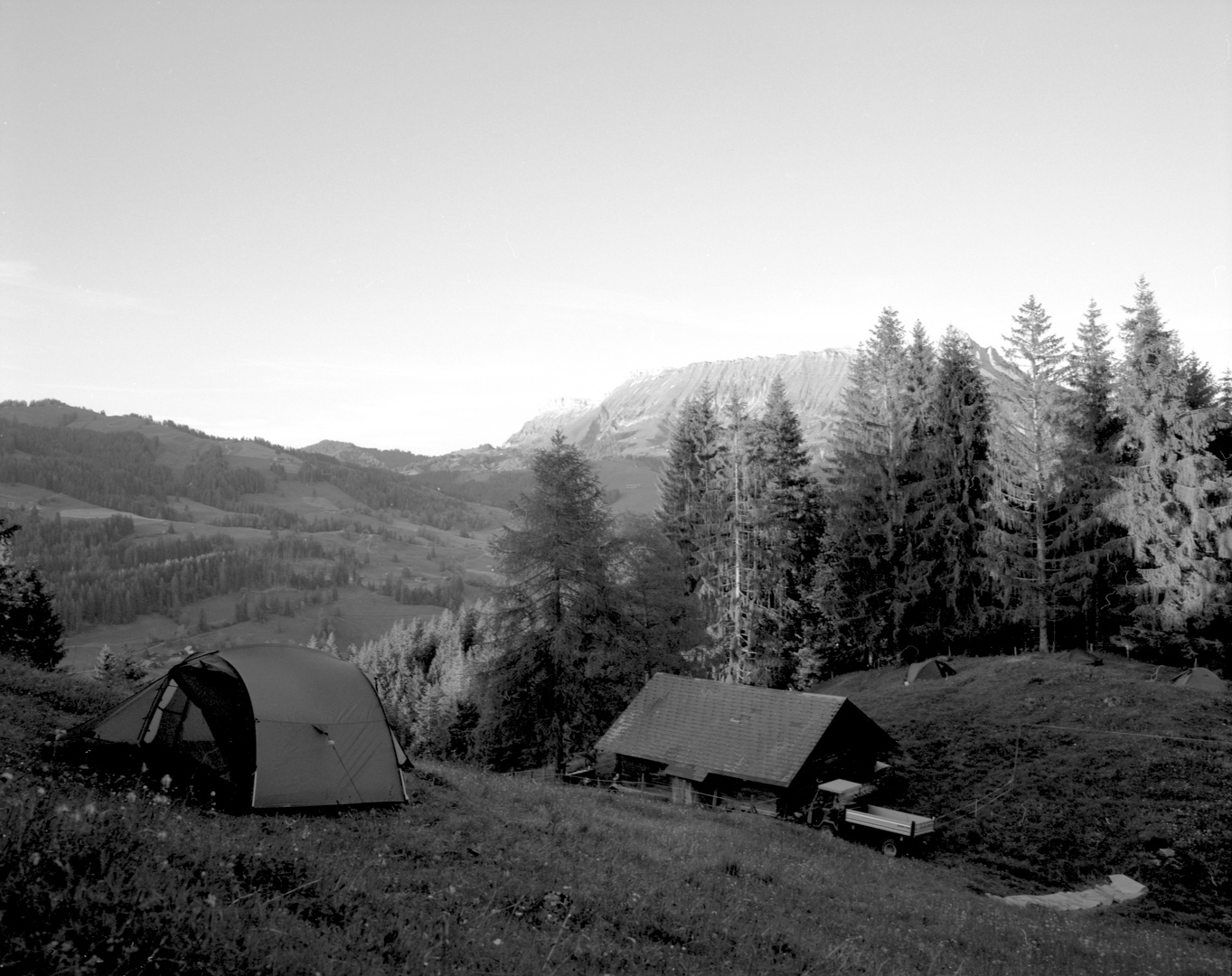 Zelten auf der Alp