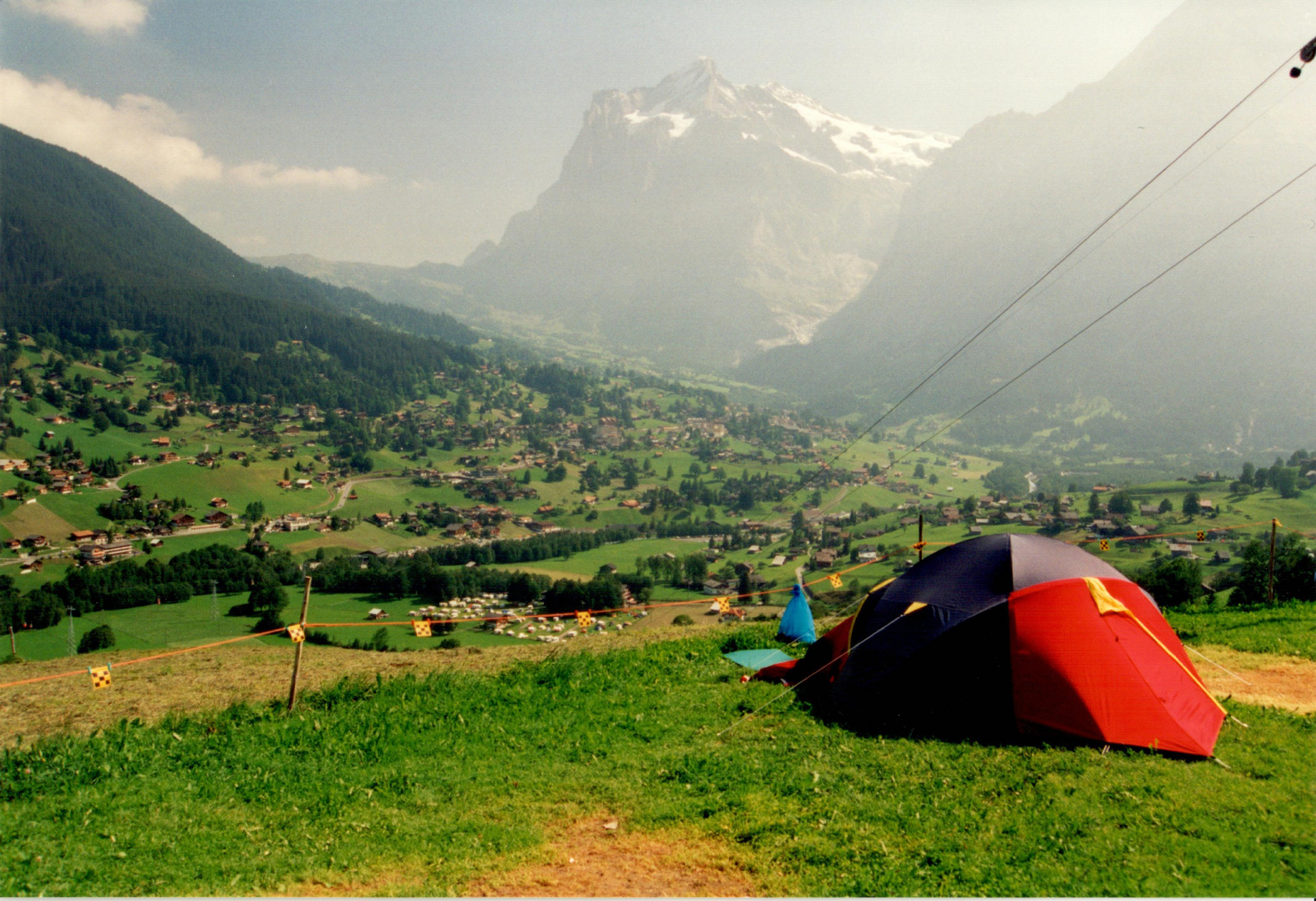 Zelten in der Nähe der Eigernordwand in Grindelwald