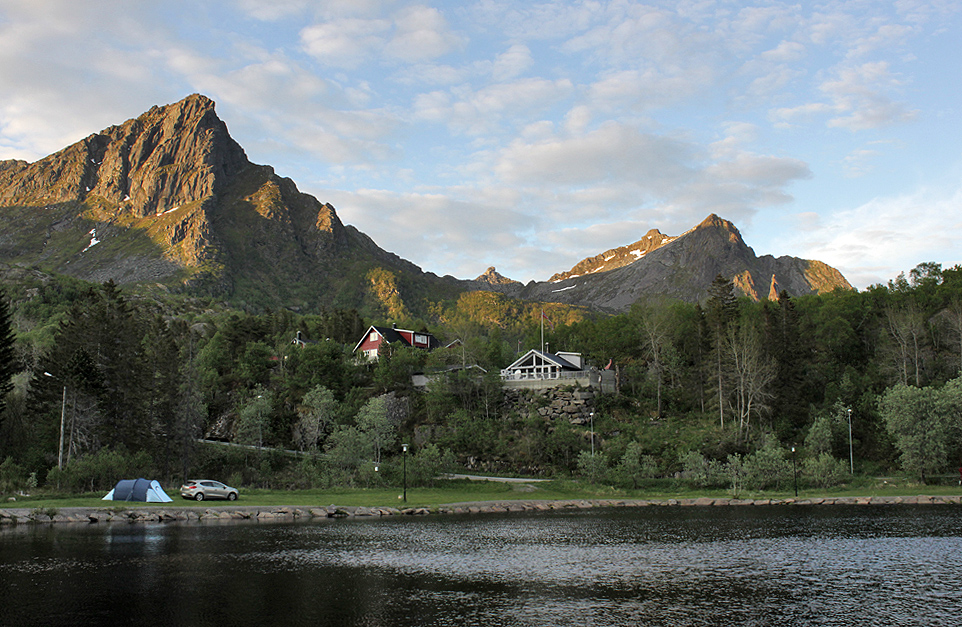 Zeltplatz in Svolvær