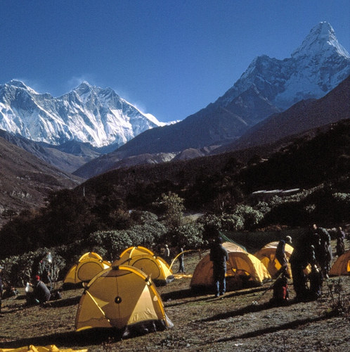 Zeltplatz in Tengboche