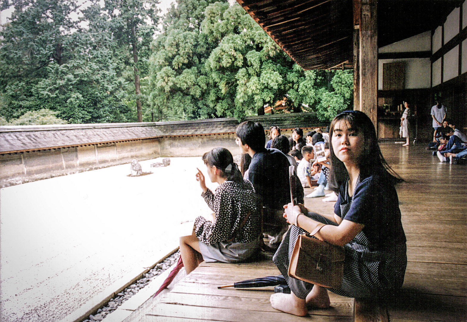 Zen Temple Tourist Girl