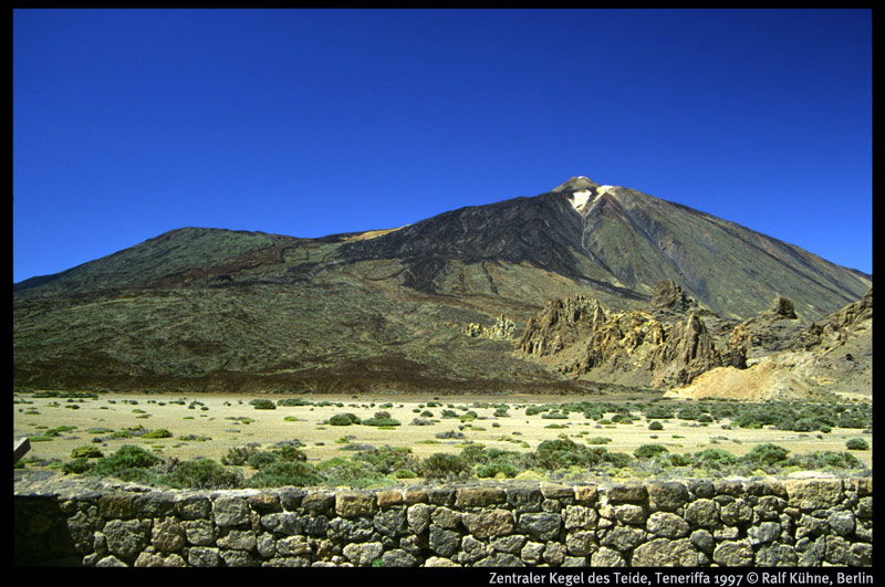 Zentraler Kegel des Teide, Teneriffa, Spanien, 1997