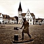 # zentraler Platz der „gotischsten Stadt der Slowakei" : Bardejov #