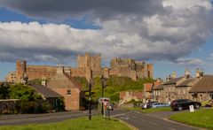 Zentrum Bamburgh mit Castle