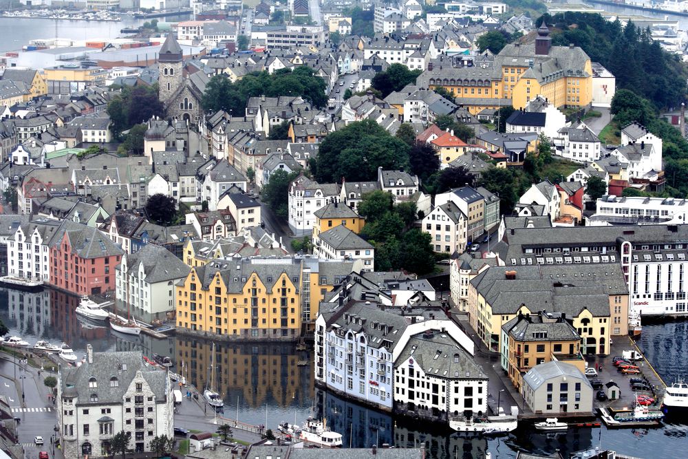 Zentrum von Alesund